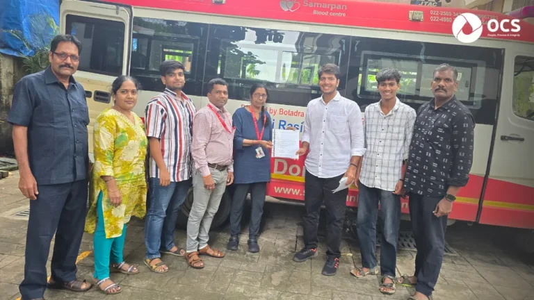 OCS Employees Come Together for an Independence Day Blood Donation Drive